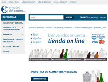 Tablet Screenshot of envasesdelcentro.com